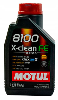 Моторное масло Motul 8100 X-clean FE 5w30
