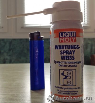 Смазка Wartungs-Spray weiss чем смазывать замки дверей авто зимой