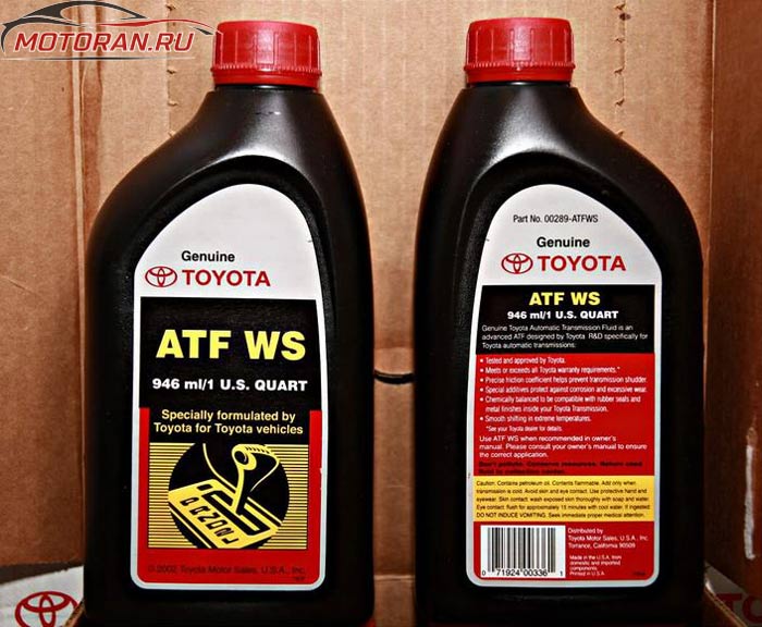масла в АКПП Тойота