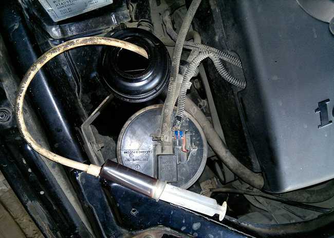 Откачка масла