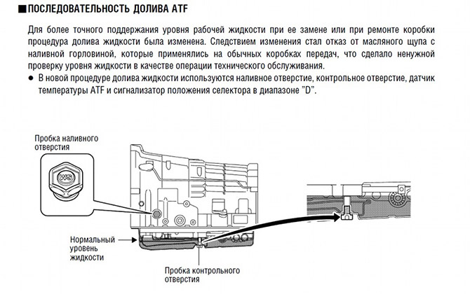 Доливка ATF в АКПП Тойота