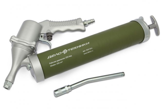 Шприц для смазки: назначение, виды, как выбрать